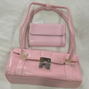 Chic Pink Shoulder Bag and Wallet Set JC Fashion